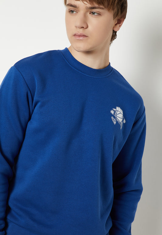 Ayke Men Applique Sweatshirt – Blue – view 2