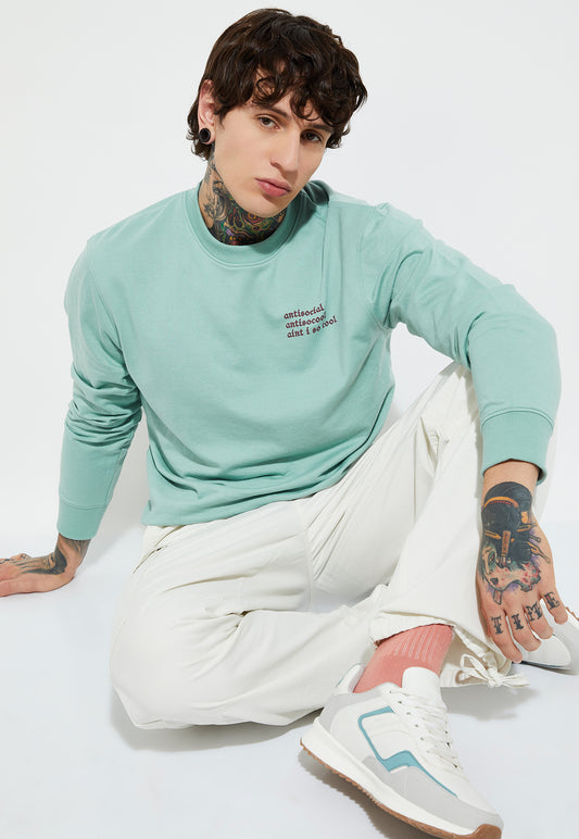 Ayke Men Knit Sweatshirt – Blue – view 2