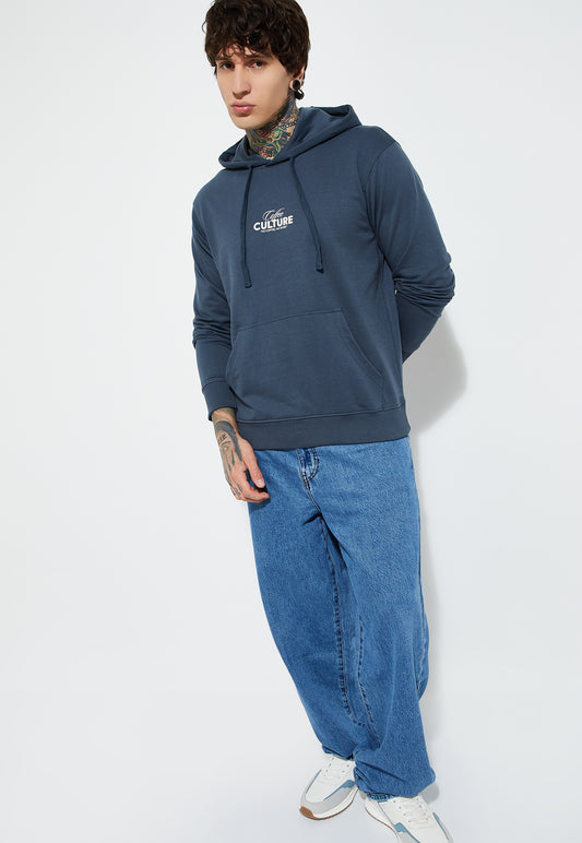Ayke Men Printed Sweatshirt – Blue – view 2