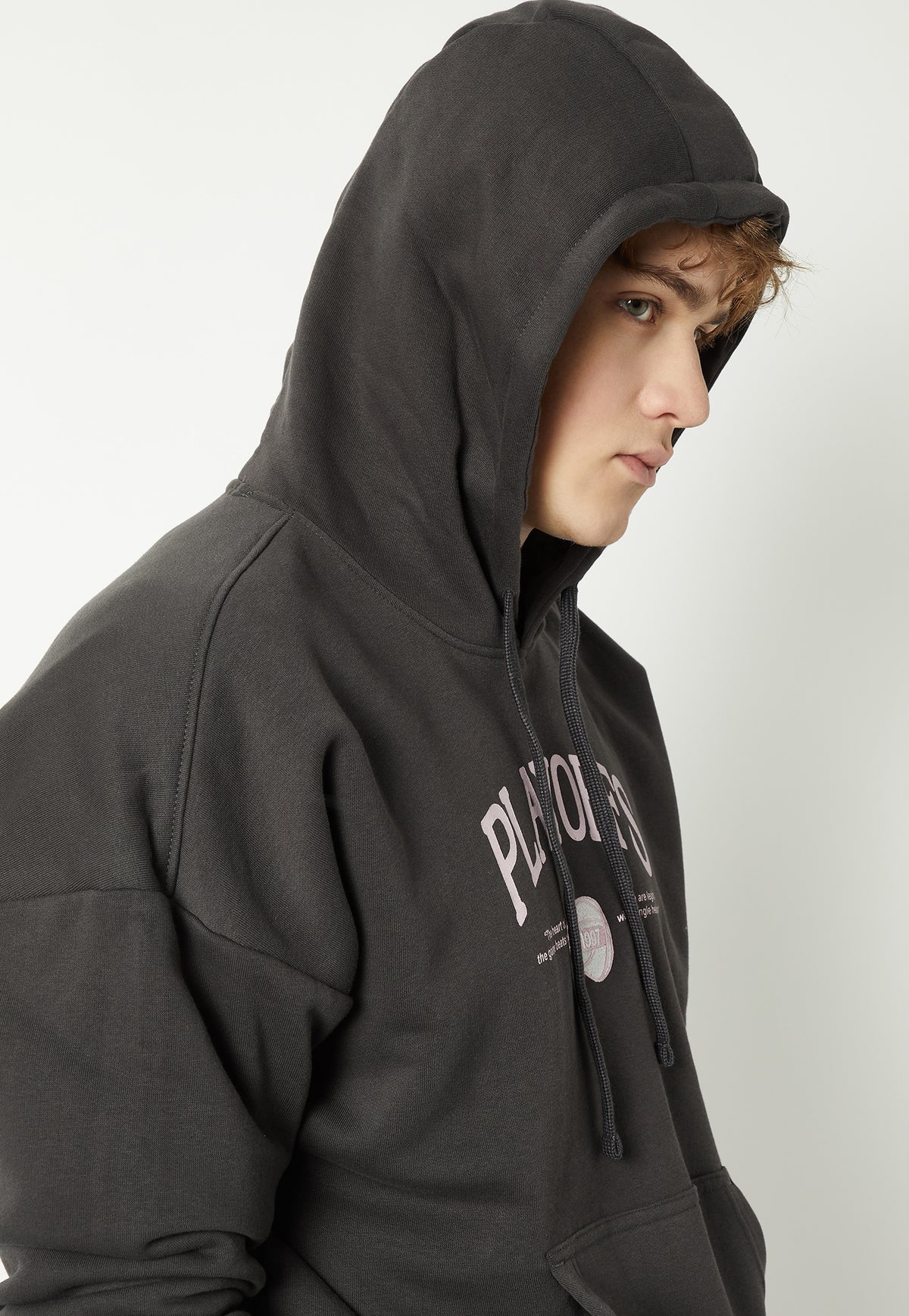 Ayke Men Back Print Hooded Athleisure Sweatshirt – Black – view 3
