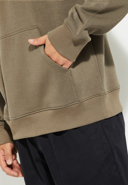 Ayke Men Back Print Oversized Sweatshirt – Beige – view 3