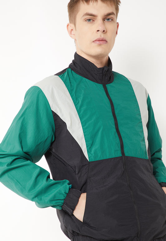 Ayke Men Colourblock Jacket – Black – view 2