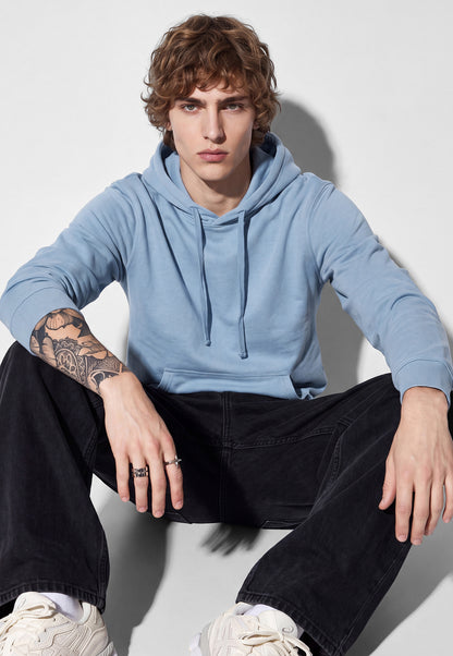 Ayke Men Hooded Sweatshirt – Blue – view 1