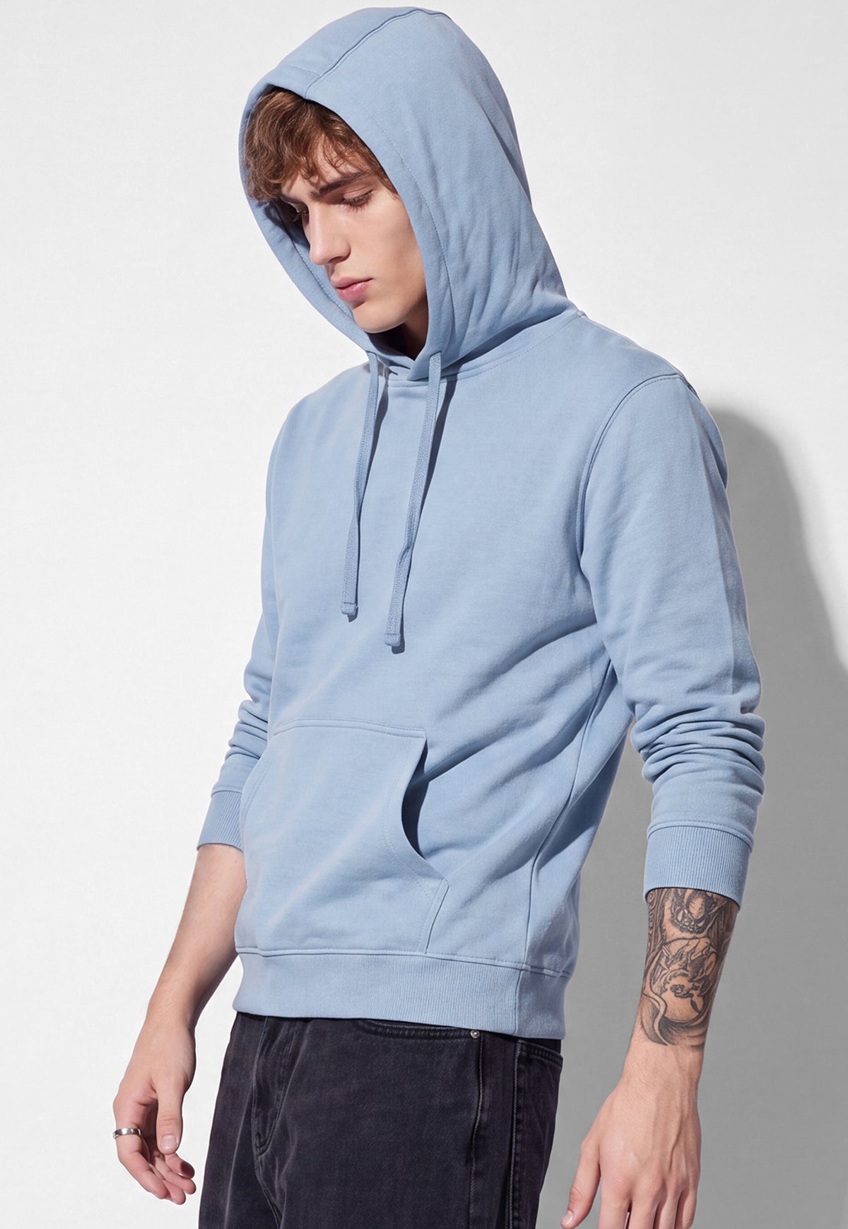 Ayke Men Hooded Sweatshirt – Blue – view 5