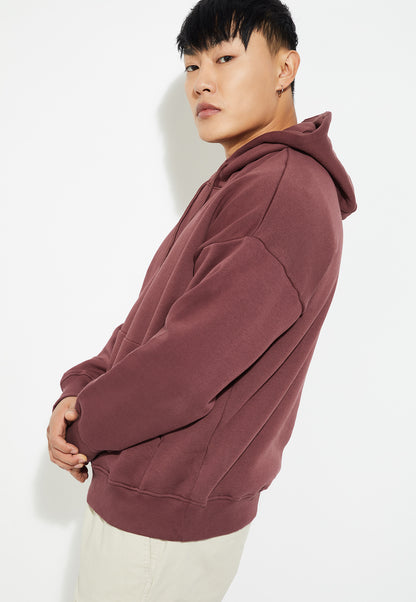 Ayke Men Knit Hooded Oversized Sweatshirt – Red – view 5