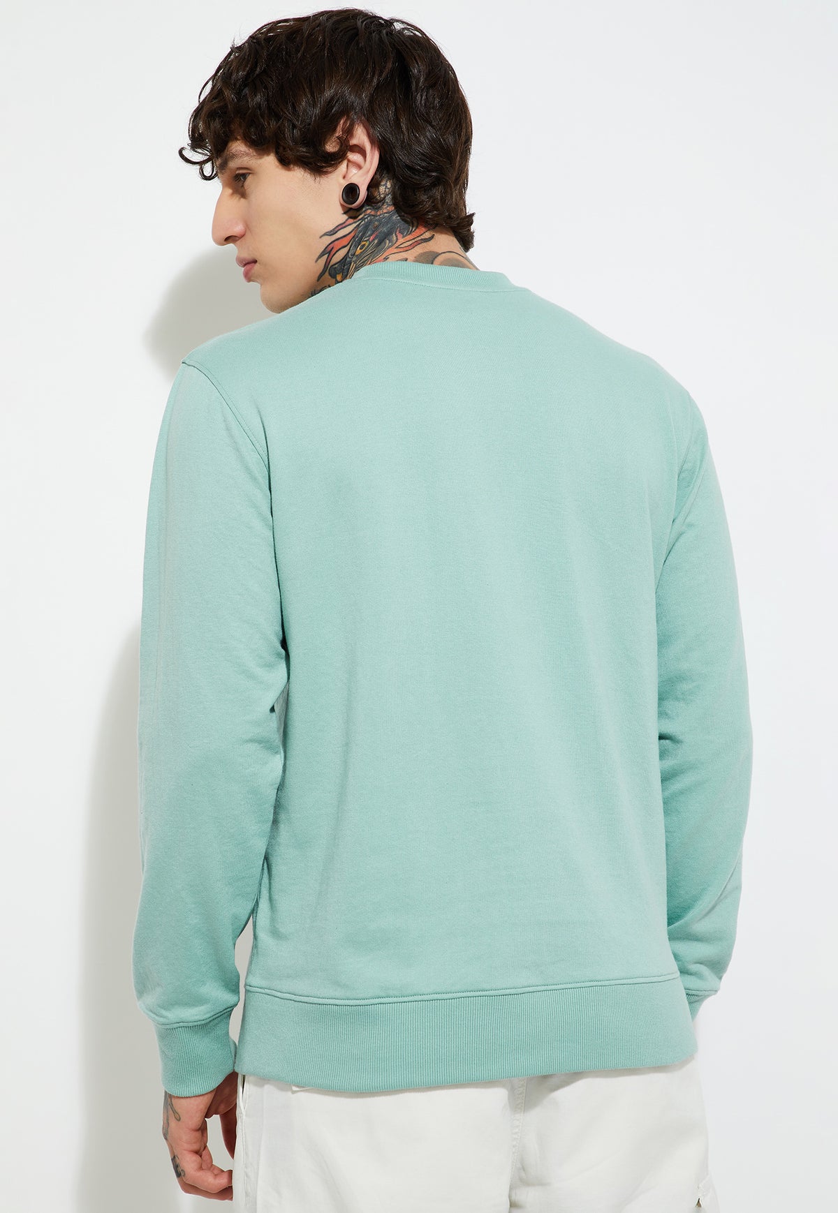 Ayke Men Knit Sweatshirt – Blue – view 3