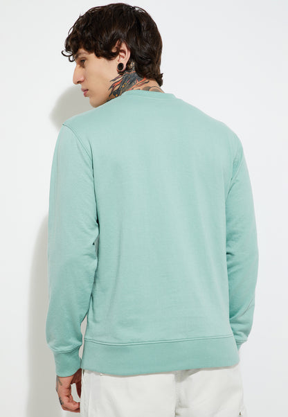Ayke Men Knit Sweatshirt – Blue – view 3