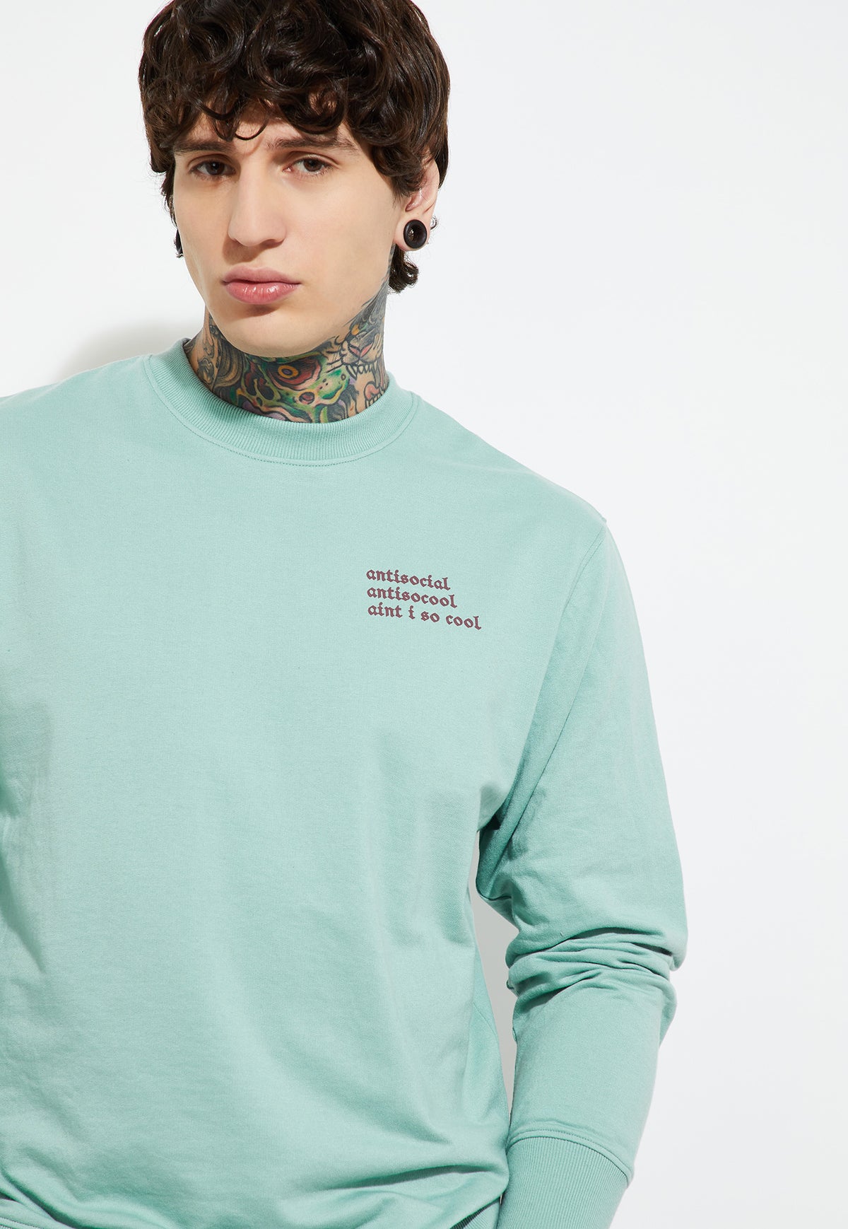 Ayke Men Knit Sweatshirt – Blue – view 5