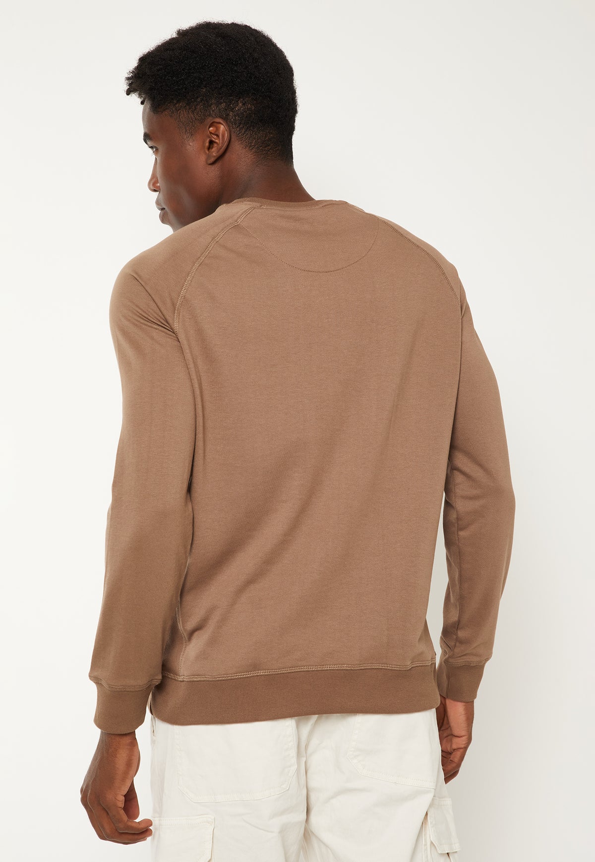 Ayke Men Knit Sweatshirt – Brown – view 4
