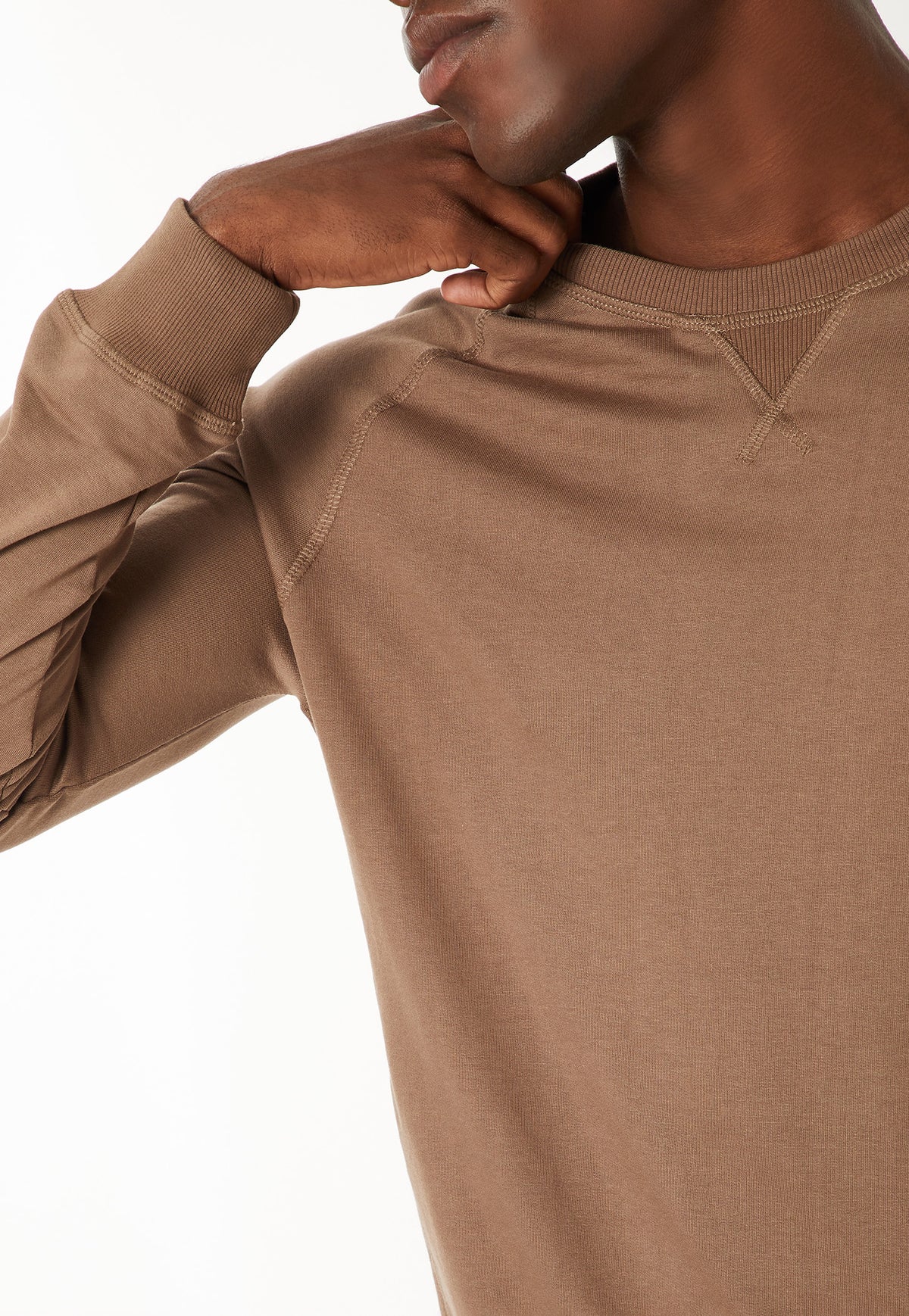 Ayke Men Knit Sweatshirt – Brown – view 5