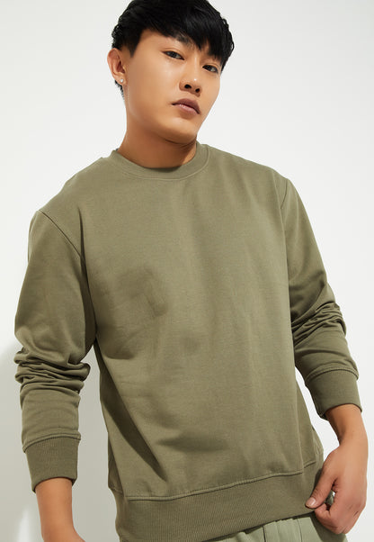 Ayke Men Knit Sweatshirt – Green – view 2