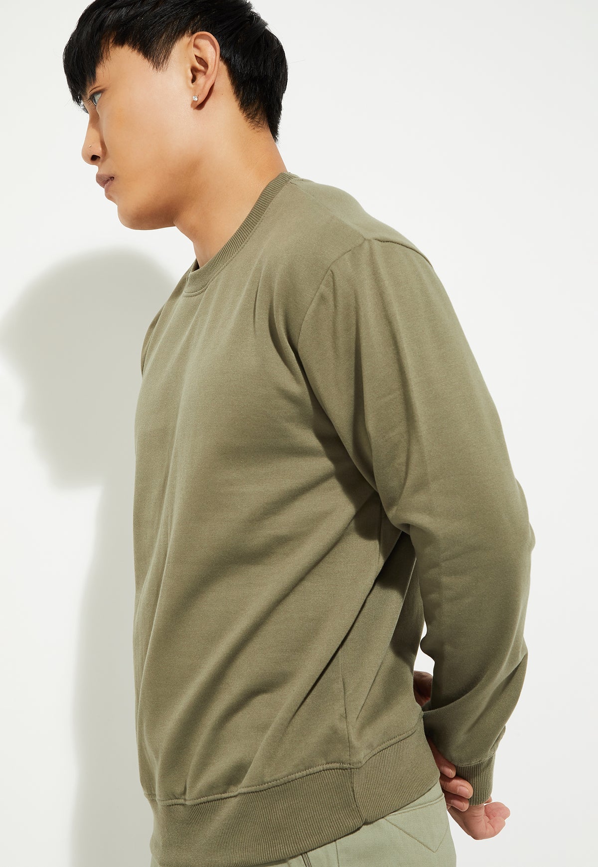 Ayke Men Knit Sweatshirt – Green – view 5