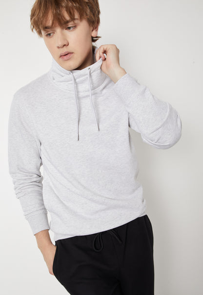 Ayke Men Knit Sweatshirt – Grey – view 1