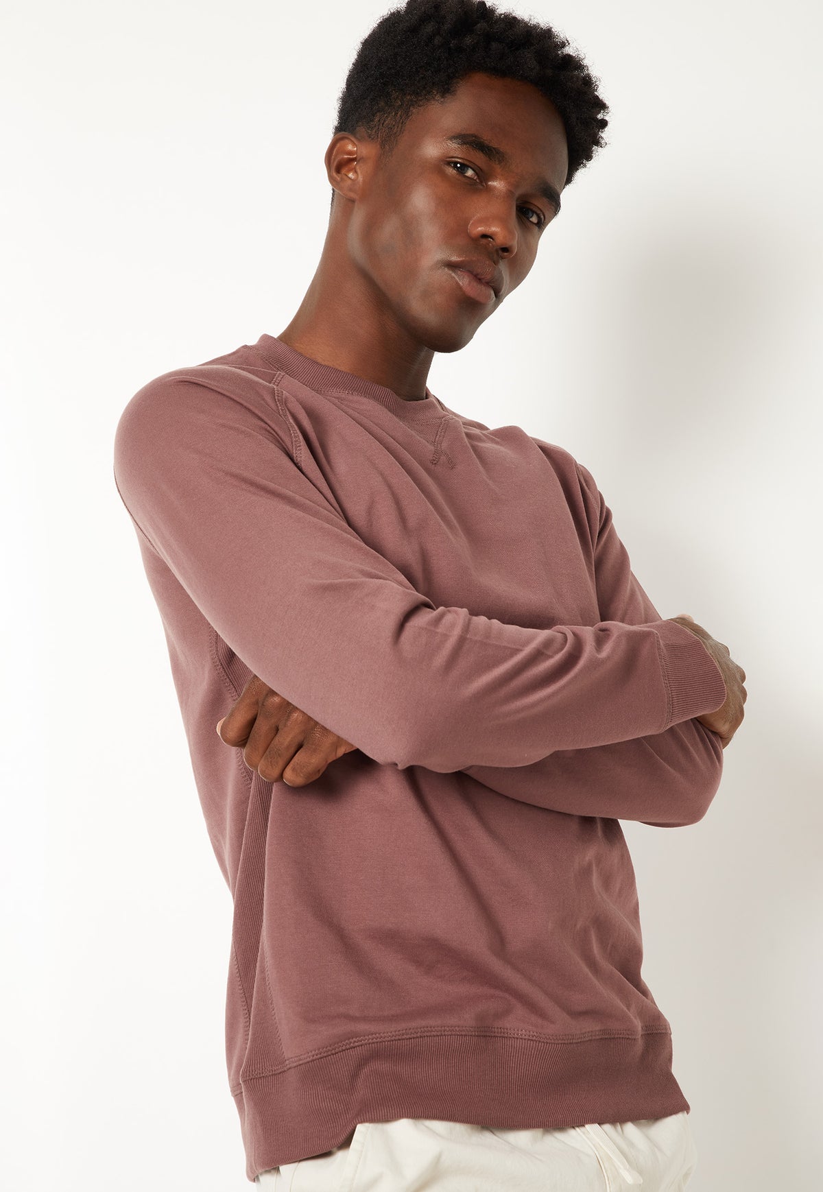 Ayke Men Knit Sweatshirt – Pink – view 4
