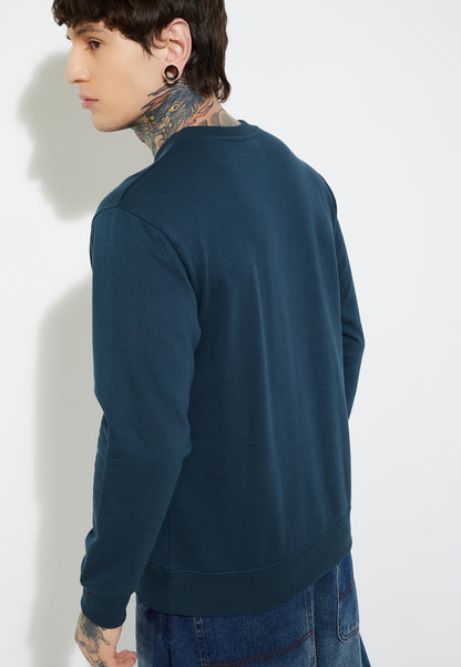 Ayke Men Knit Sweatshirt – Teal – view 4