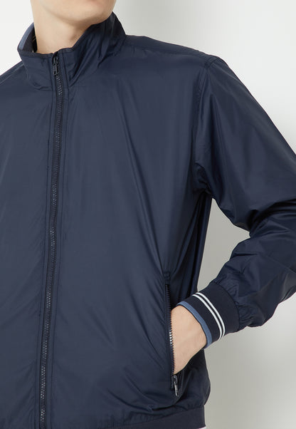 Ayke Men Lightweight Bomber Jacket – Navy – view 4