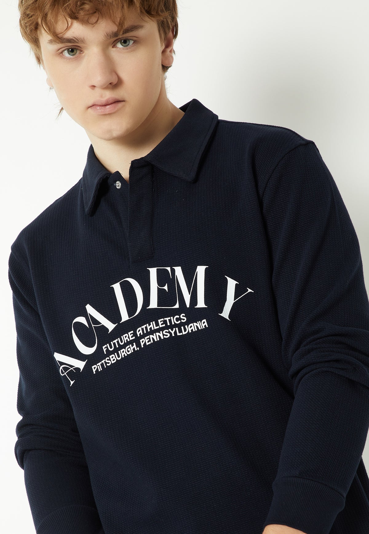 Ayke Men Printed Sweatshirt – Blue – view 2