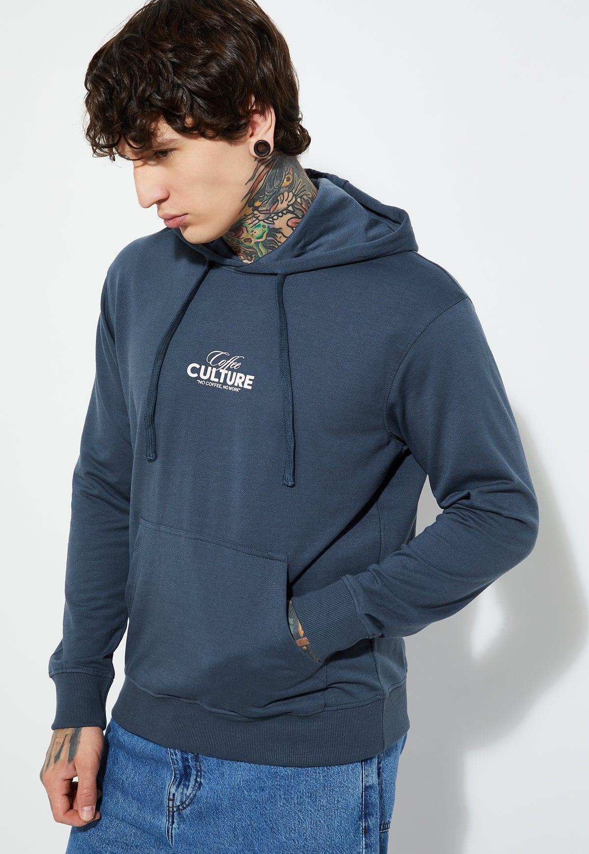 Ayke Men Printed Sweatshirt – Blue – view 3