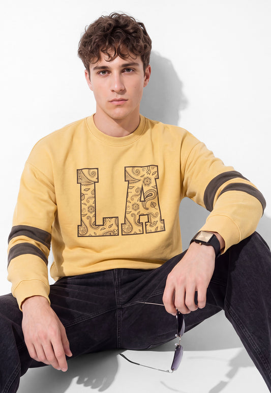 Ayke Men Printed Sweatshirt – Green – view 1