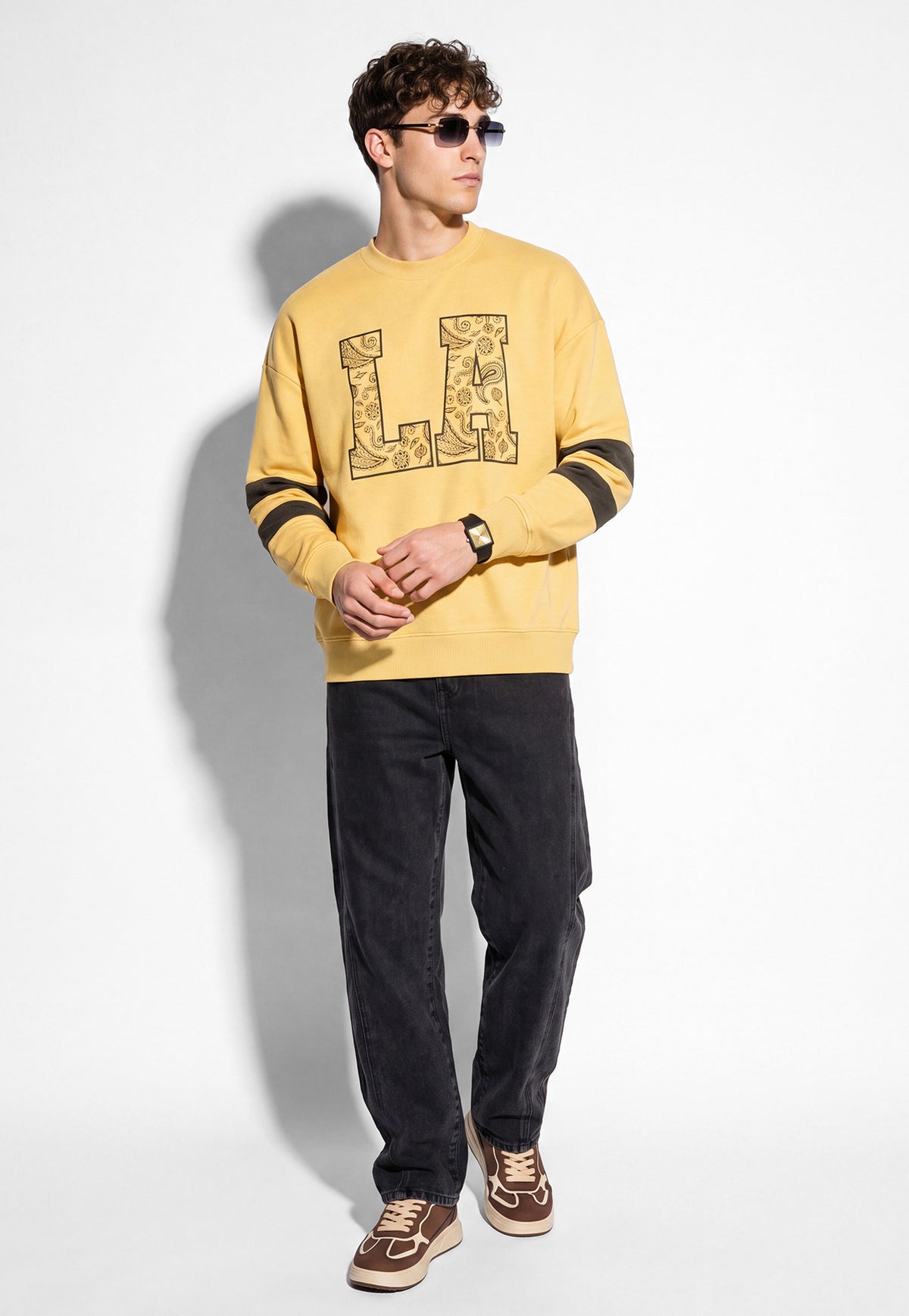 Ayke Men Printed Sweatshirt – Green – view 3