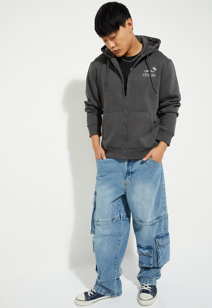 Ayke Men Printed Sweatshirt – Grey – view 5