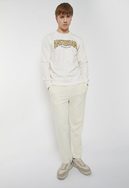 Ayke Men Printed Sweatshirt – Off White – view 4