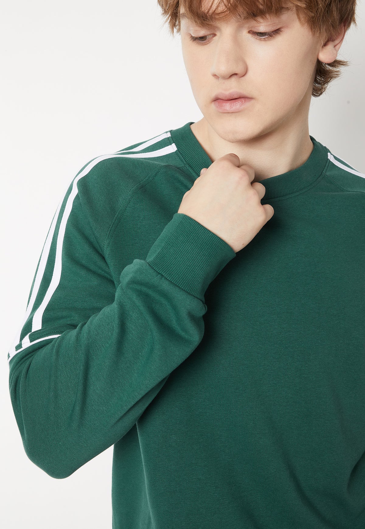 Ayke Men Side Striped Sweatshirt – Green – view 4
