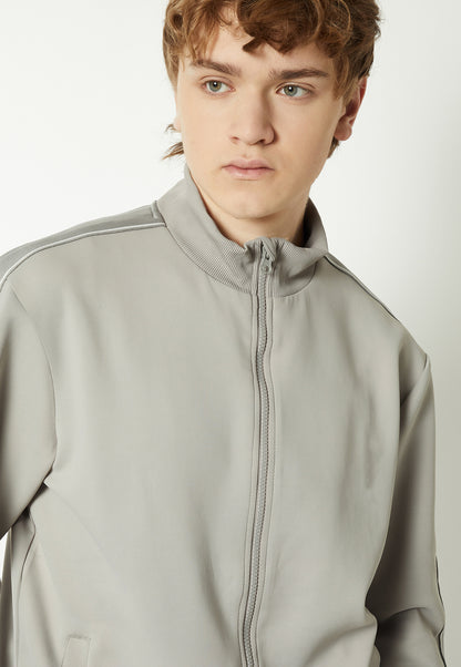 Ayke Men Side Tape Athleisure Sweatshirt – Grey – view 2