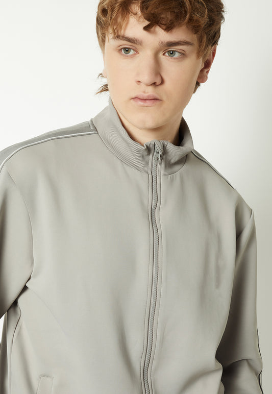 Ayke Men Side Tape Athleisure Sweatshirt – Grey – view 2