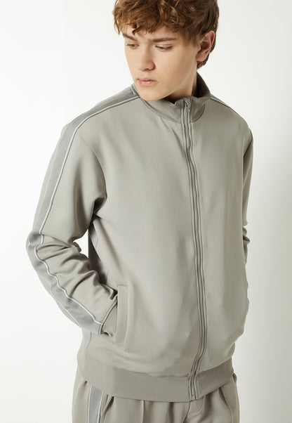 Ayke Men Side Tape Athleisure Sweatshirt – Grey – view 4