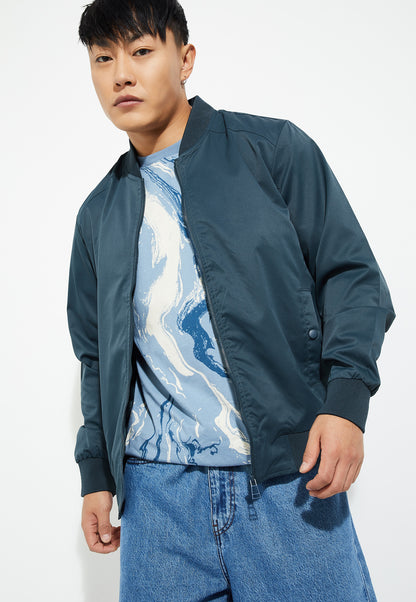 Ayke Men Solid Jacket – Navy – view 1