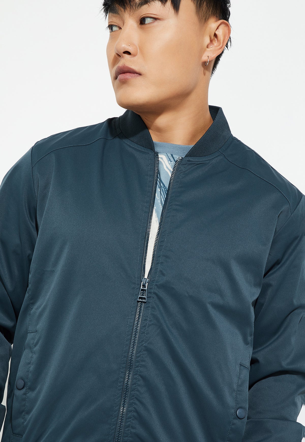 Ayke Men Solid Jacket – Navy – view 2