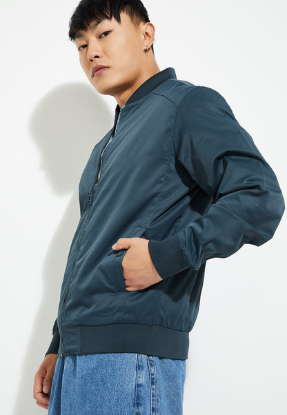 Ayke Men Solid Jacket – Navy – view 3