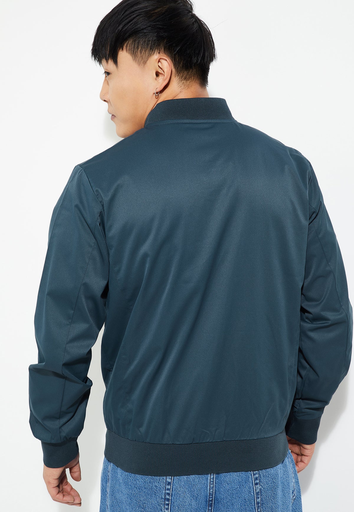 Ayke Men Solid Jacket – Navy – view 4
