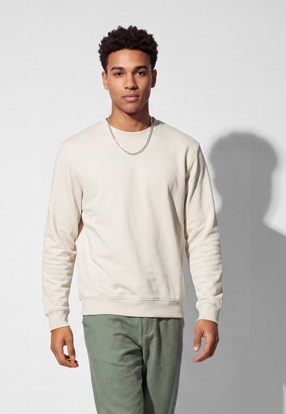 Ayke Men Solid Sweatshirt – Beige – view 1