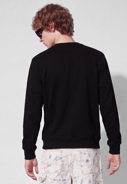 Ayke Men Solid Sweatshirt – Black – view 5