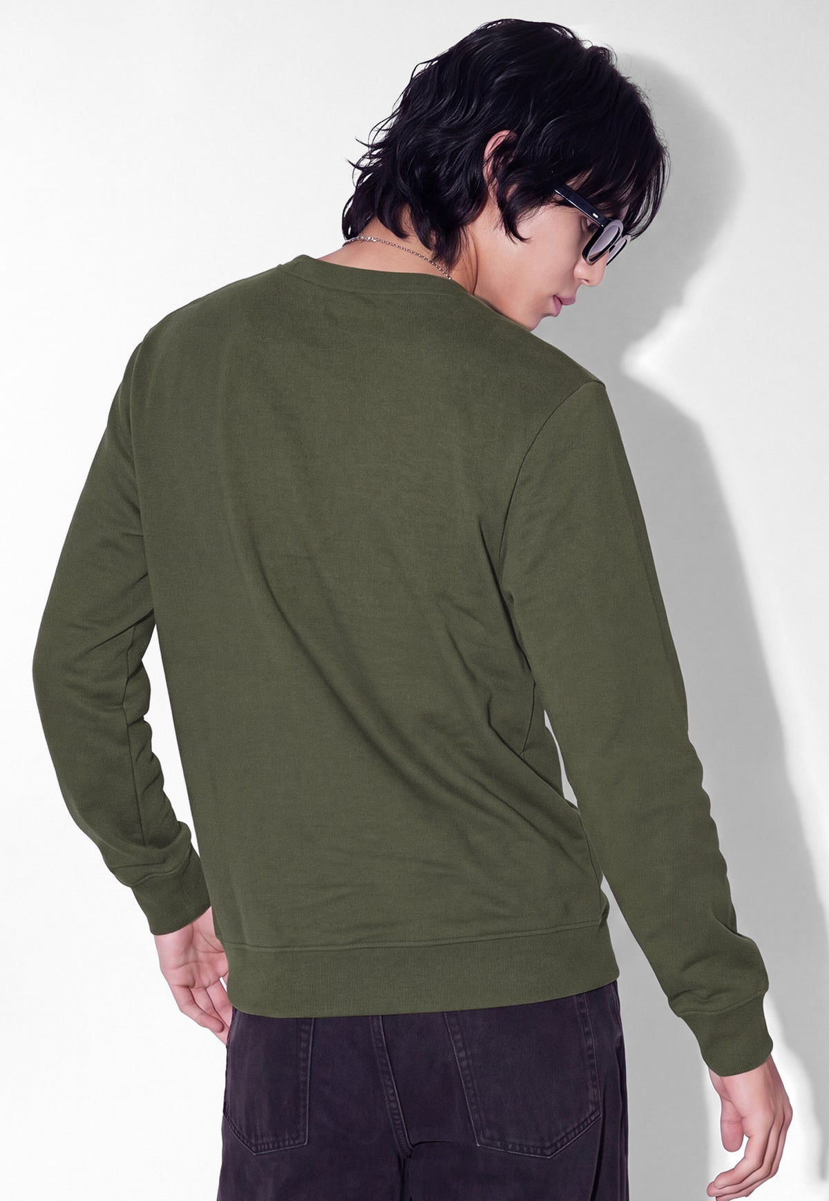 Ayke Men Solid Sweatshirt – Green – view 5