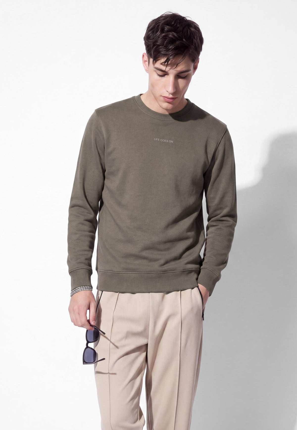 Ayke Men Solid Sweatshirt – Yellow – view 1