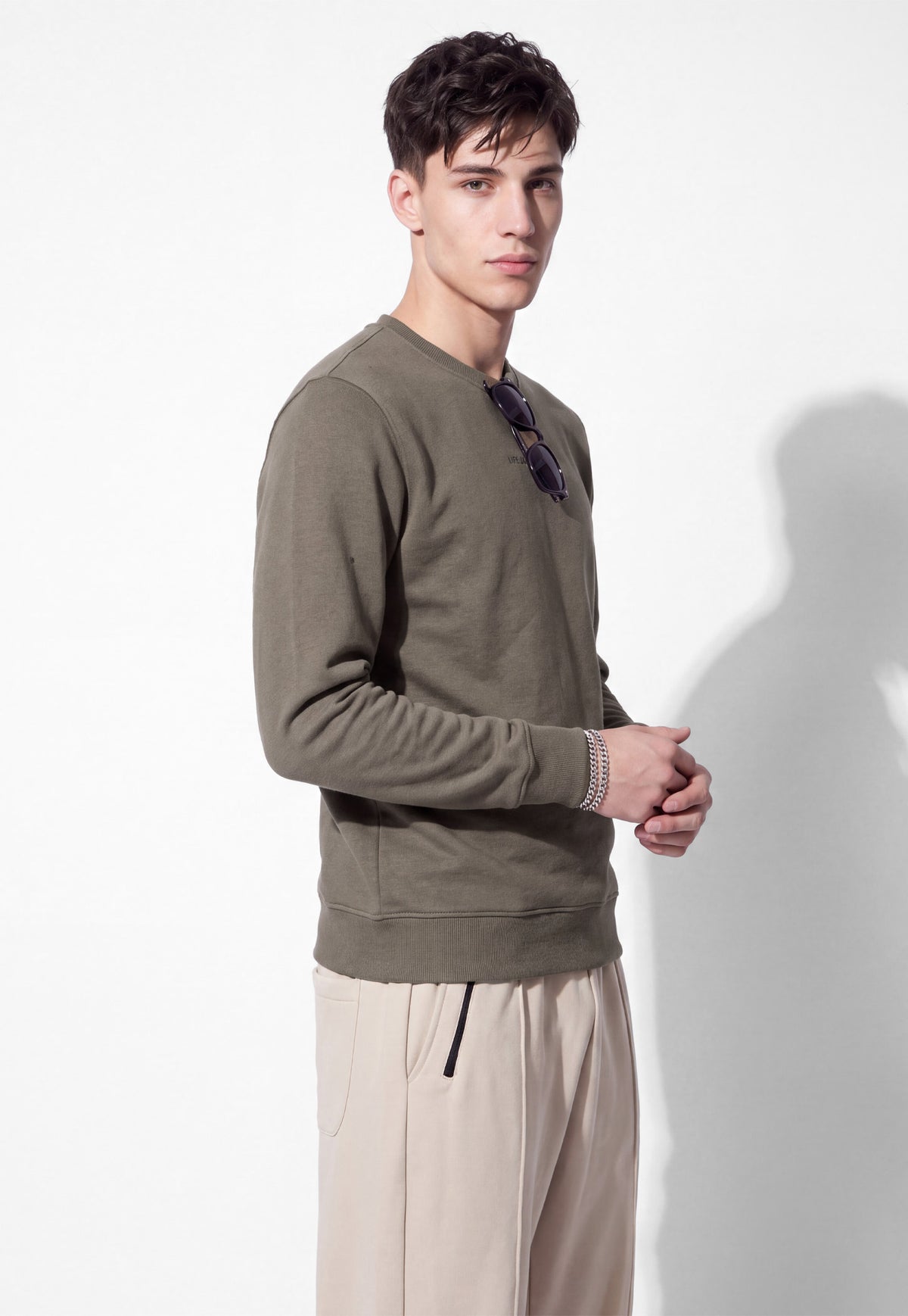 Ayke Men Solid Sweatshirt – Yellow – view 3