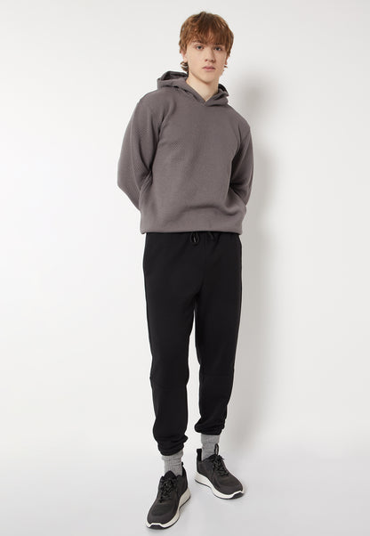Ayke Men Textured Hooded Sweatshirt – Grey – view 5