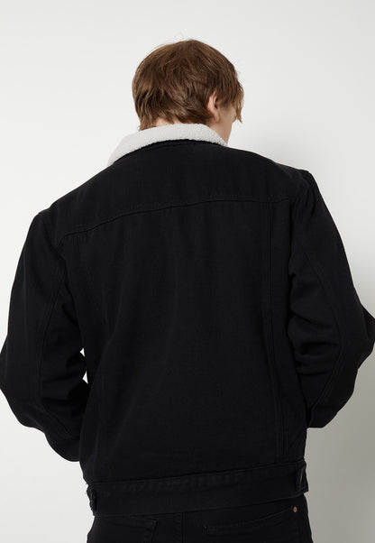 Ayke Men Washed Denim Jacket – Black – view 4